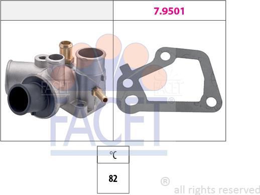 FACET 7.8176 - Termostat, soyuducu furqanavto.az