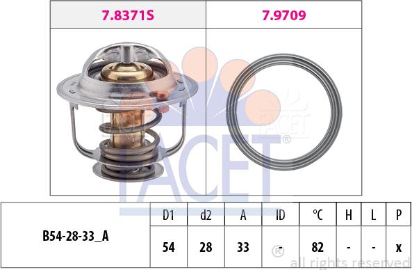 FACET 7.8845 - Termostat, soyuducu furqanavto.az