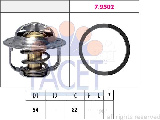 FACET 7.8800 - Termostat, soyuducu furqanavto.az