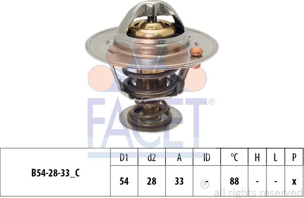 FACET 7.8870S - Termostat, soyuducu furqanavto.az