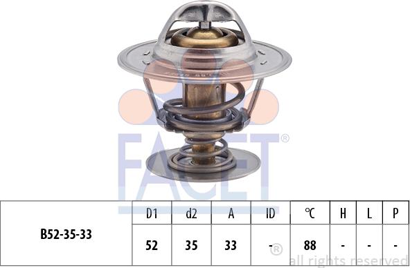 FACET 7.8394S - Termostat, soyuducu furqanavto.az