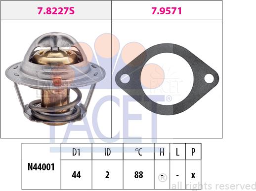 FACET 7.8390 - Termostat, soyuducu furqanavto.az