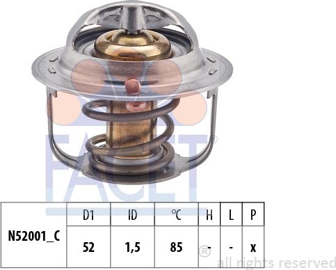 FACET 7.8354S - Termostat, soyuducu furqanavto.az