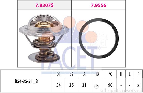 FACET 7.8307 - Termostat, soyuducu furqanavto.az