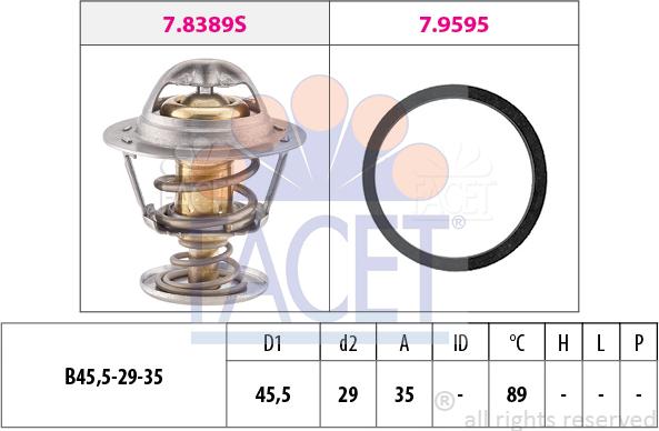 FACET 7.8389 - Termostat, soyuducu furqanavto.az