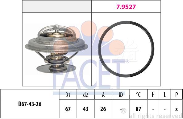 FACET 7.8385 - Termostat, soyuducu www.furqanavto.az