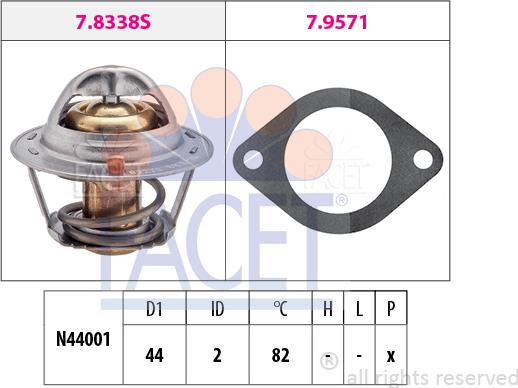 FACET 7.8338 - Termostat, soyuducu furqanavto.az