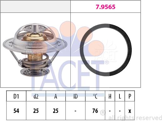 FACET 7.8328 - Termostat, soyuducu furqanavto.az