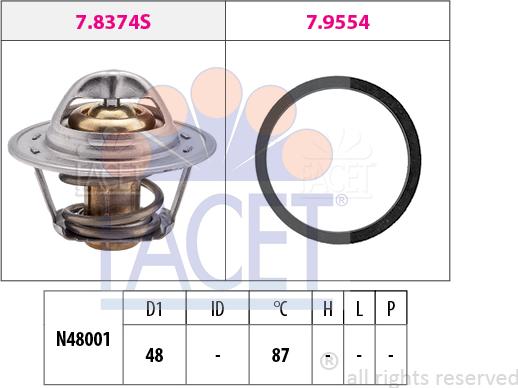 FACET 7.8374 - Termostat, soyuducu www.furqanavto.az