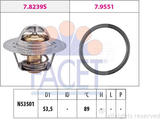 FACET 7.8239 - Termostat, soyuducu www.furqanavto.az