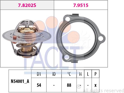 FACET 7.8234 - Termostat, soyuducu www.furqanavto.az