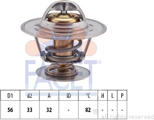 FACET 7.8225S - Termostat, soyuducu furqanavto.az