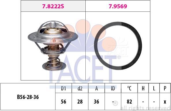 FACET 7.8222 - Termostat, soyuducu furqanavto.az