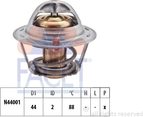 FACET 7.8227S - Termostat, soyuducu furqanavto.az