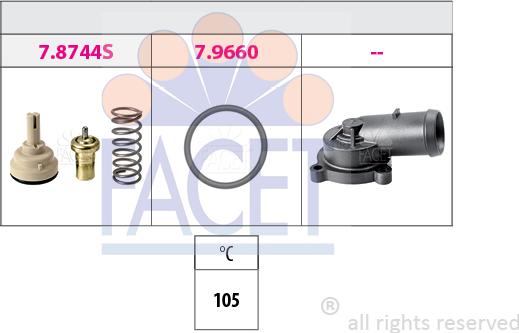 FACET 7.8744K - Termostat, soyuducu furqanavto.az