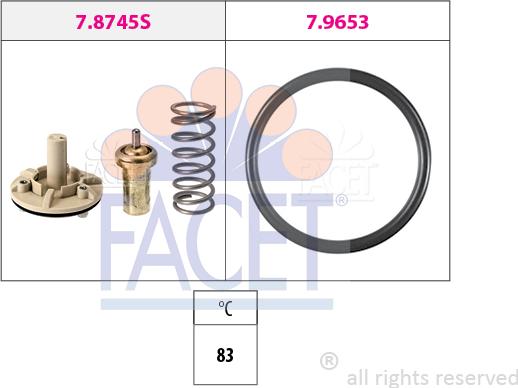 FACET 7.8745 - Termostat, soyuducu furqanavto.az