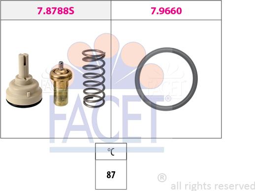 FACET 7.8788 - Termostat, soyuducu furqanavto.az