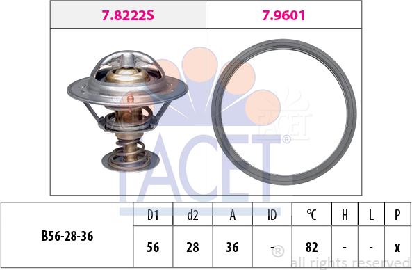 FACET 7.8728 - Termostat, soyuducu furqanavto.az