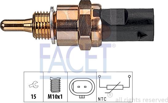 FACET 7.3406 - Sensor, yağın temperaturu furqanavto.az