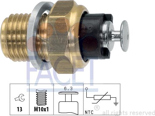 FACET 7.3093 - Sensor, yağın temperaturu furqanavto.az