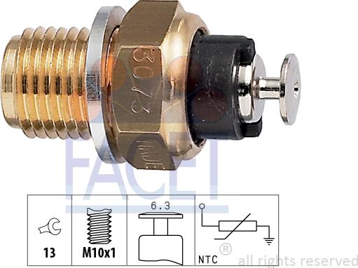 FACET 7.3073 - Sensor, yağın temperaturu furqanavto.az