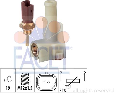 FACET 7.3326K - Sensor, soyuducu suyun temperaturu furqanavto.az