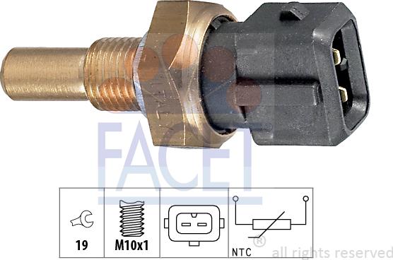 FACET 7.3255 - Sensor, yağın temperaturu furqanavto.az