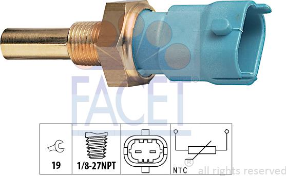 FACET 7.3263 - Sensor, soyuducu suyun temperaturu www.furqanavto.az