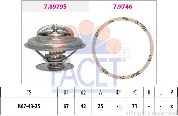 FACET 7.7942 - Termostat, soyuducu www.furqanavto.az