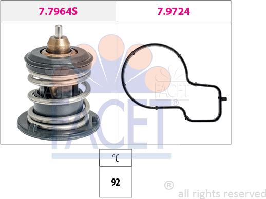 FACET 7.7964 - Termostat, soyuducu furqanavto.az