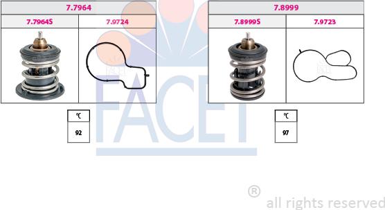 FACET 7.7963KK - Termostat, soyuducu furqanavto.az