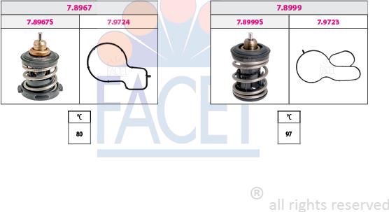 FACET 7.7982KK - Termostat, soyuducu furqanavto.az