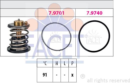 FACET 7.7975 - Termostat, soyuducu www.furqanavto.az