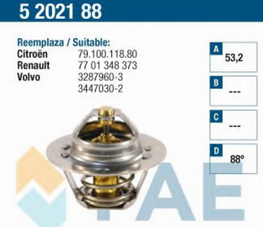 FAE 5202188 - Termostat, soyuducu furqanavto.az