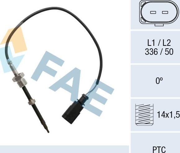 FAE 68025 - Sensor, işlənmiş qazın temperaturu furqanavto.az