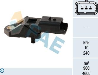 FAE 15027 - Sensor, suqəbuledici manifold təzyiqi furqanavto.az