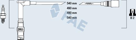 FAE 85490 - Alovlanma kabeli dəsti furqanavto.az