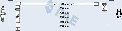 FAE 85062 - Alovlanma kabeli dəsti furqanavto.az
