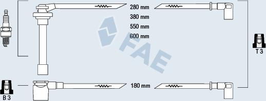 FAE 85850 - Alovlanma kabeli dəsti furqanavto.az