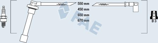 FAE 85821 - Alovlanma kabeli dəsti furqanavto.az