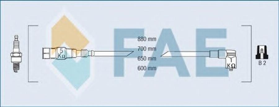 FAE 85876 - Alovlanma kabeli dəsti furqanavto.az