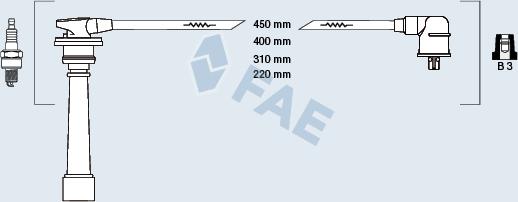 FAE 85394 - Alovlanma kabeli dəsti furqanavto.az