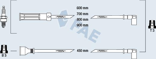 FAE 86030 - Alovlanma kabeli dəsti furqanavto.az