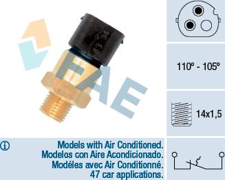 FAE 36690 - Temperatur açarı, radiator/kondisioner ventilyatoru furqanavto.az