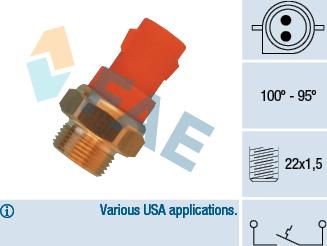 FAE 36340 - Temperatur açarı, radiator/kondisioner ventilyatoru furqanavto.az