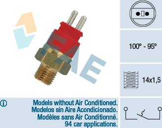 FAE 36250 - Temperatur açarı, radiator/kondisioner ventilyatoru furqanavto.az