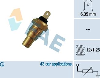 FAE 31650 - Sensor, soyuducu suyun temperaturu www.furqanavto.az
