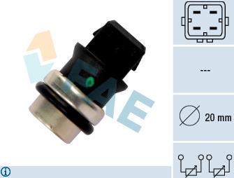 FAE 33650 - Sensor, soyuducu suyun temperaturu furqanavto.az