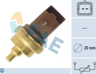 FAE 33708 - Sensor, soyuducu suyun temperaturu furqanavto.az