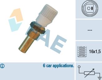 FAE 32620 - Sensor, soyuducu suyun temperaturu furqanavto.az